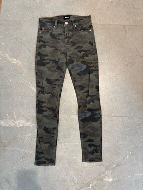 Hudson Jeans Men's Skinny Camo Trousers - Olive & Dark Green
